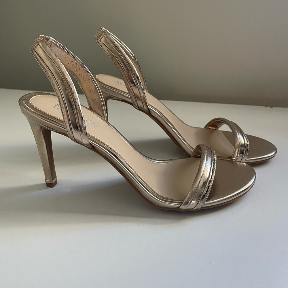 Kenneth Cole Gold Heels